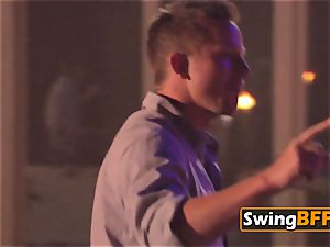 Conservative couple makes the most of their night at the swing palace