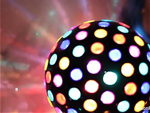marvelous immense jugged disco ball babe